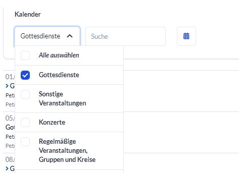 Kalenderwahl