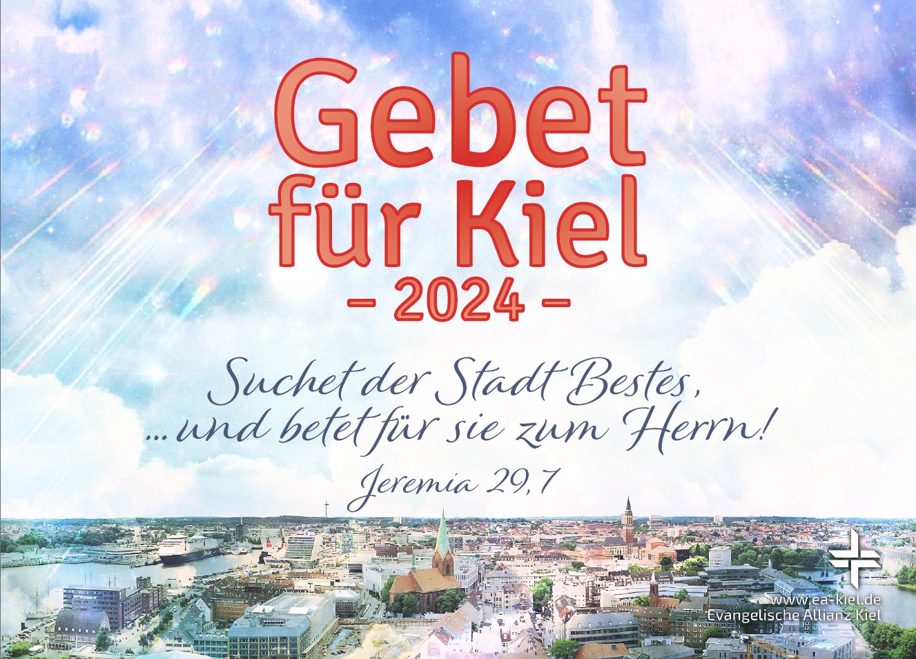 Gebet für Kiel Postkarte vorn