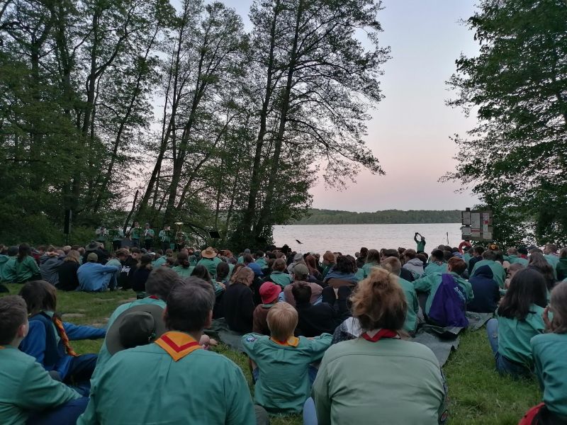 Gottesdienst beim Pfadilager