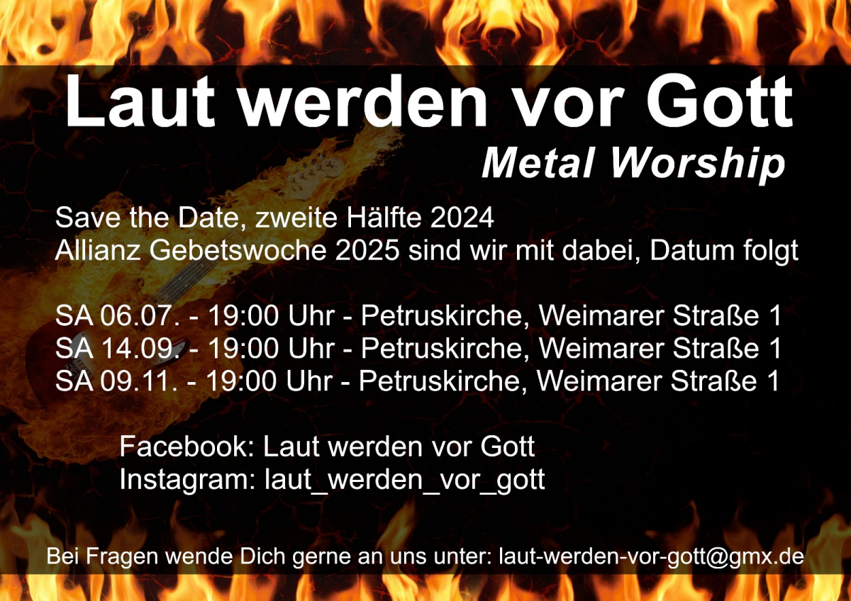 Laut werden vor Gott Flyer