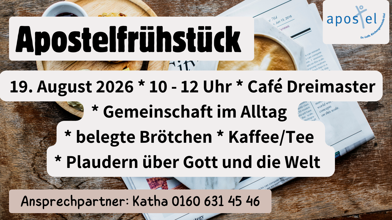 Apostelfrühstück 19.8.26