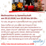 Weihnachten in Gemeinschaft 2026